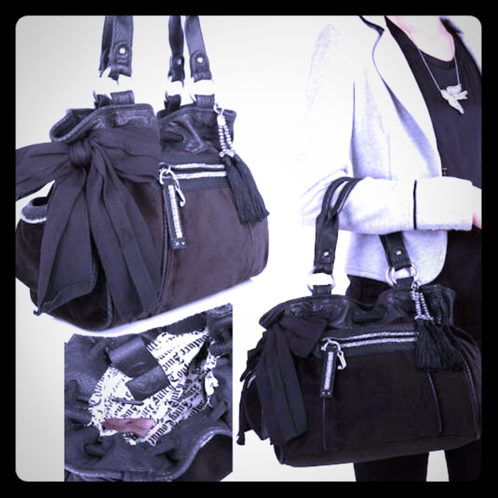 Juicy Couture Scottie Daydreamer all BLK bag/purse